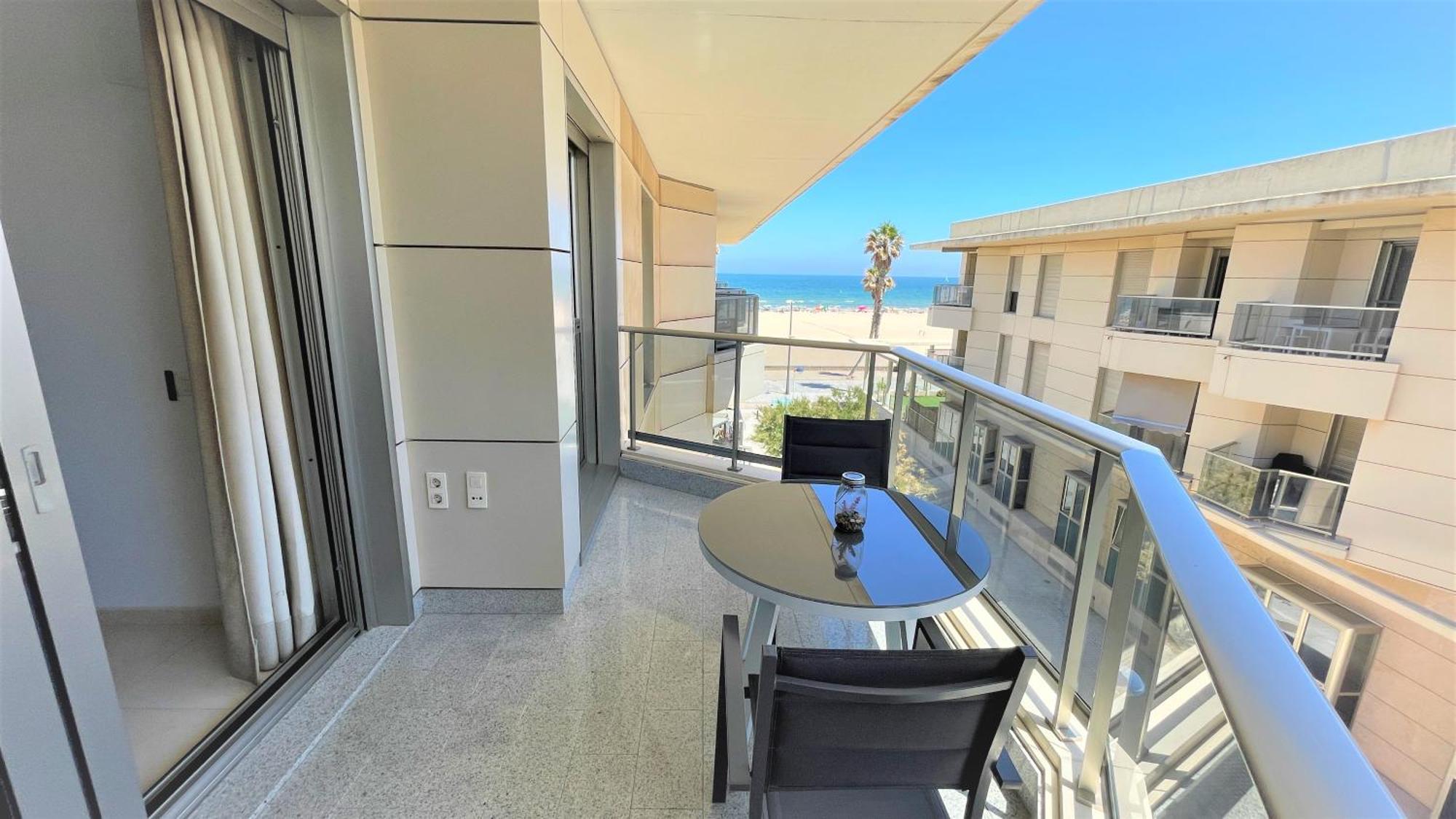Beach Valencia Luxury A40-35 Apartment With Terrace And Sea Views Valência Exterior foto